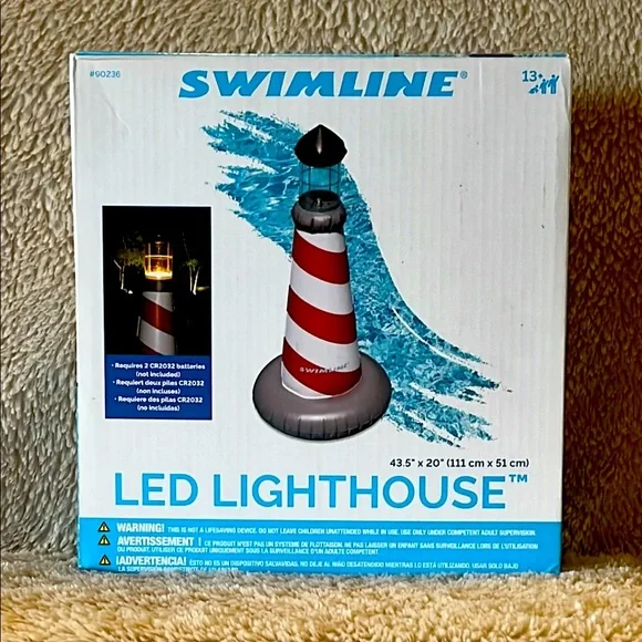SWIMLINE LED Lighthouse Float Decor - Picture 3 of 6